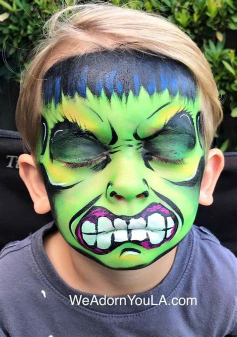 hulk face paint|More.